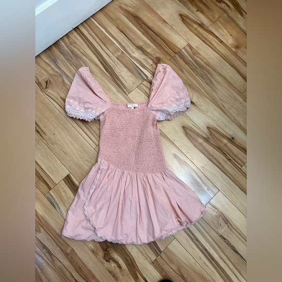 LoveShackFancy Asa Mini Dress - Picture 2 of 5